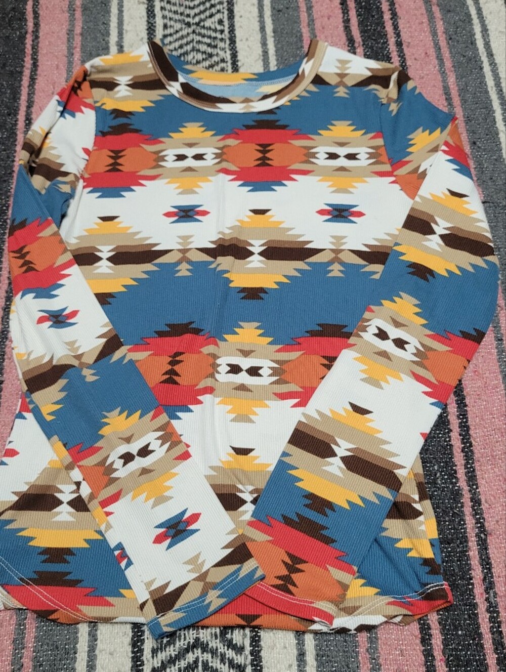 aztec patterned top